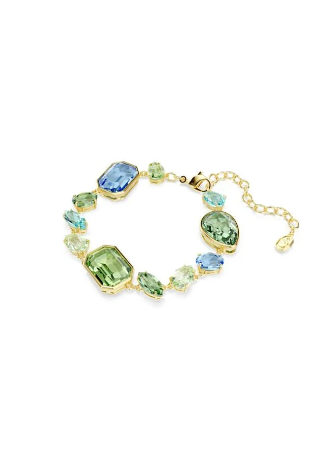 SWAROVSKI Gema Black & Green Gold Tone Plated Bracelet